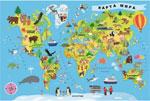 Пазл Карта мира на русском языке 100 эл