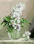 Картина по номерам Орхидеи в вазе 50 х 40 см Brushme
