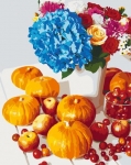 Картина по номерам Осенний натюрморт с тыквой 40х50 см Brushme